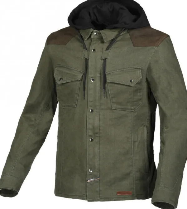Macna Inland Motorhoodie Green/Brown 470> Motorhoodies|Motorjassen