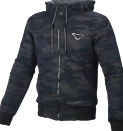 Macna Nuclone Motorhoodie Black/White 180> Motorhoodies|Motorjassen
