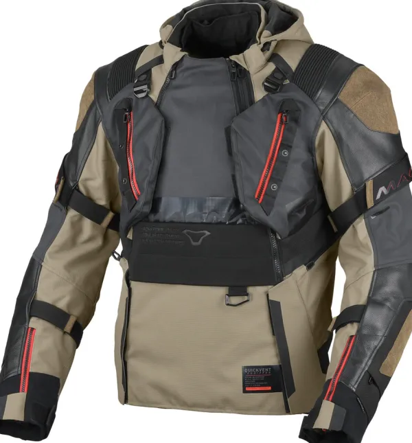 Macna Tryton Motorjas Taupe/Black 810> Motorjassen