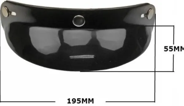 MKX Zonneklep 195mm Zwart> Vizieren