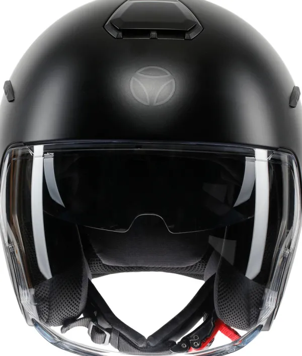 Momo AERO Mono Matt Black/Dark Grey 001> Jethelmen|Helmen Met Zonnevizier