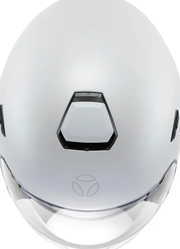 Momo AERO Mono Matt Pearl White/Grey 004> Jethelmen|Helmen Met Zonnevizier