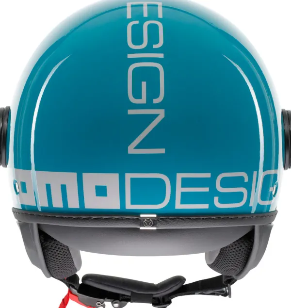 Momo FGTR Classic Candy Lake Blue/White 016> Jethelmen|Helmen Met Zonnevizier