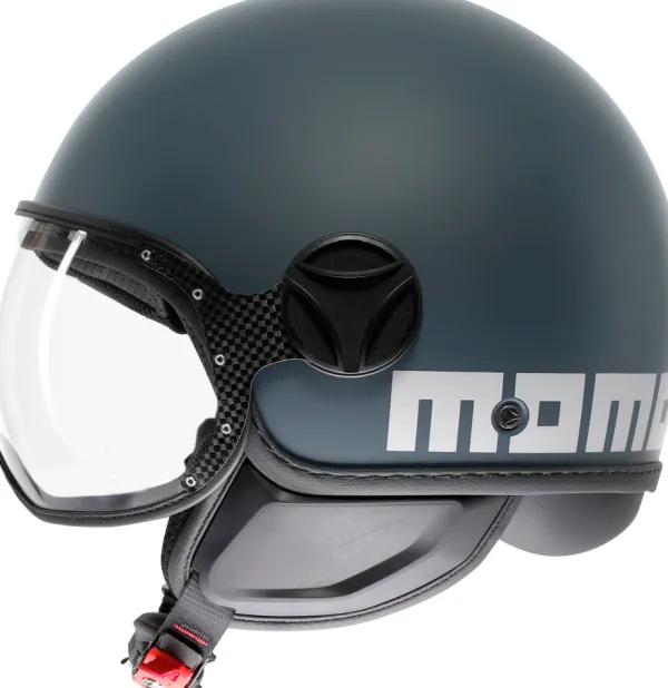 Momo FGTR Classic Candy Matt Ottanio Grey/White 017> Fashion Helmen
