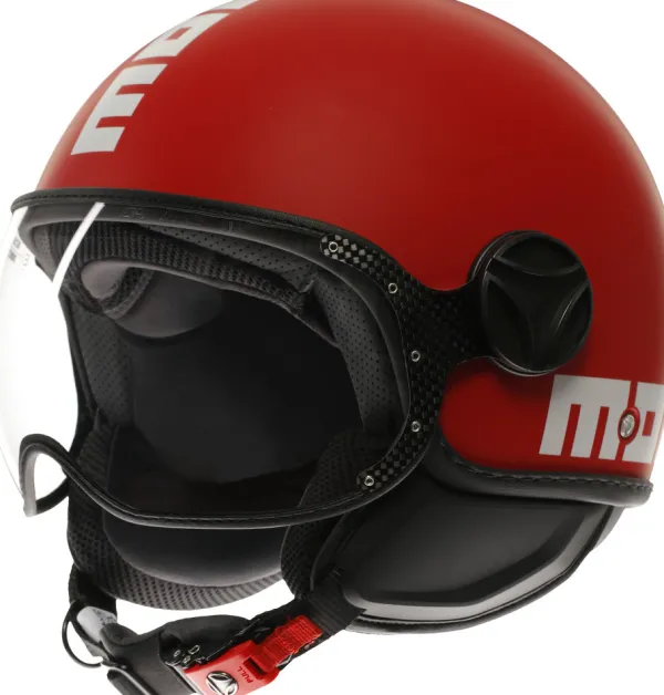 Momo FGTR Classic Candy Matt Red/White 010> Fashion Helmen