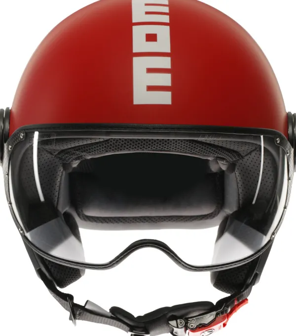 Momo FGTR Classic Candy Matt Red/White 010> Fashion Helmen