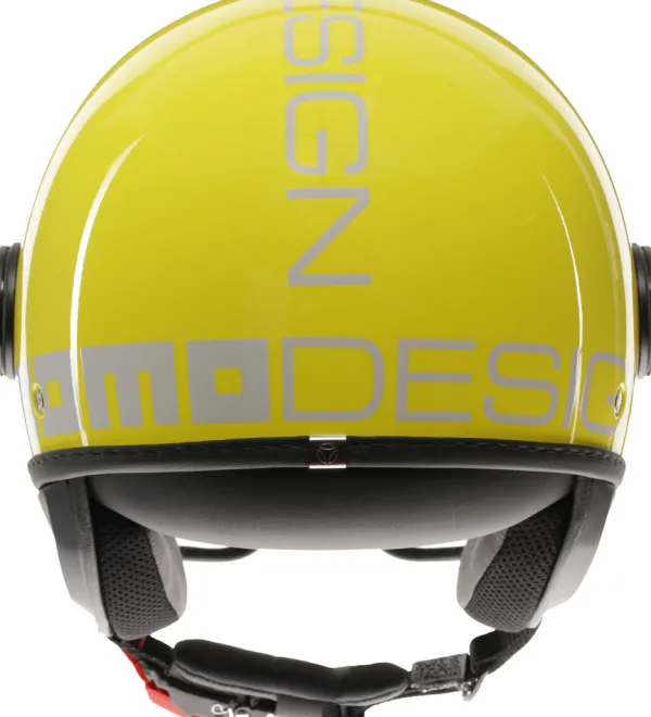 Momo FGTR Classic Candy Yellow/White 007> Jethelmen|Helmen Met Zonnevizier