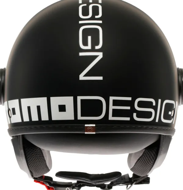 Momo FGTR Classic Mono Matt Black/White 001> Jethelmen|Helmen Met Zonnevizier