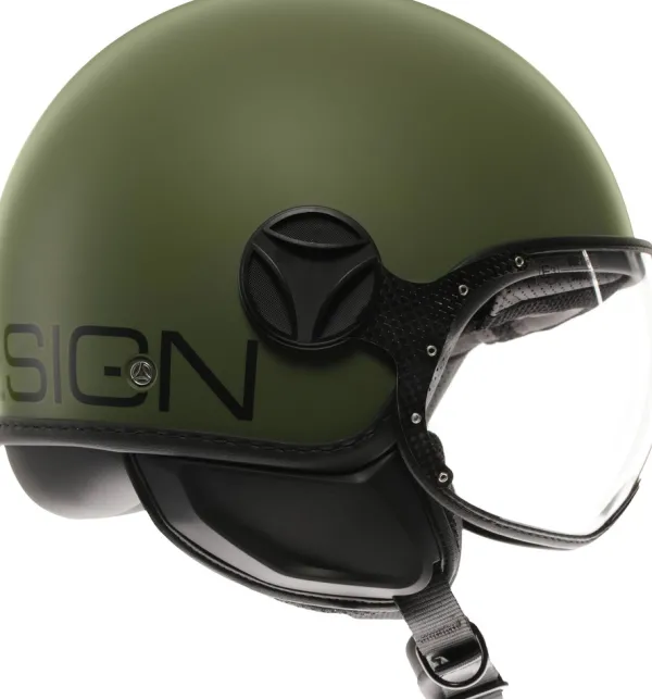Momo FGTR Classic Mono Matt Military Green/Black 003> Fashion Helmen
