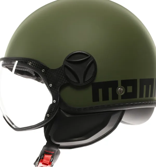 Momo FGTR Classic Mono Matt Military Green/Black 003> Fashion Helmen