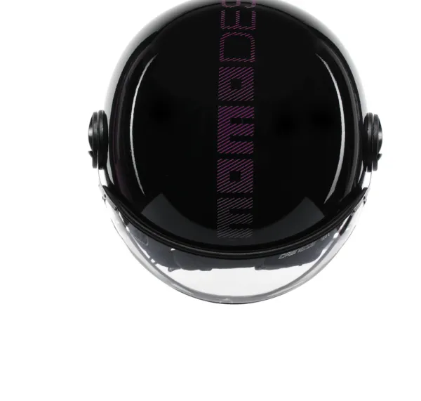 Momo FGTR Classic Stripes Black/Fucsia 011> Jethelmen|Helmen Met Zonnevizier