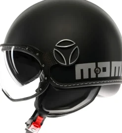 Momo FGTR Evo Mono Matt Black/Silver 001><noscript><img width=