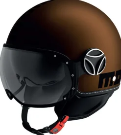 Momo FGTR Evo Mono Matt Espresso/Black 013> Jethelmen|Helmen Met Zonnevizier