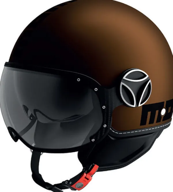 Momo FGTR Evo Mono Matt Espresso/Black 013> Jethelmen|Helmen Met Zonnevizier