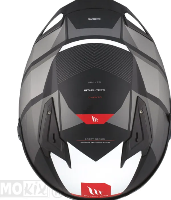 MT Braker SV Chento Matt Grey/Black> Integraalhelmen|Helmen Met Zonnevizier