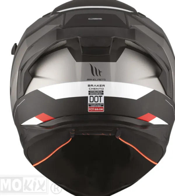 MT Braker SV Chento Matt Grey/Black> Integraalhelmen|Helmen Met Zonnevizier