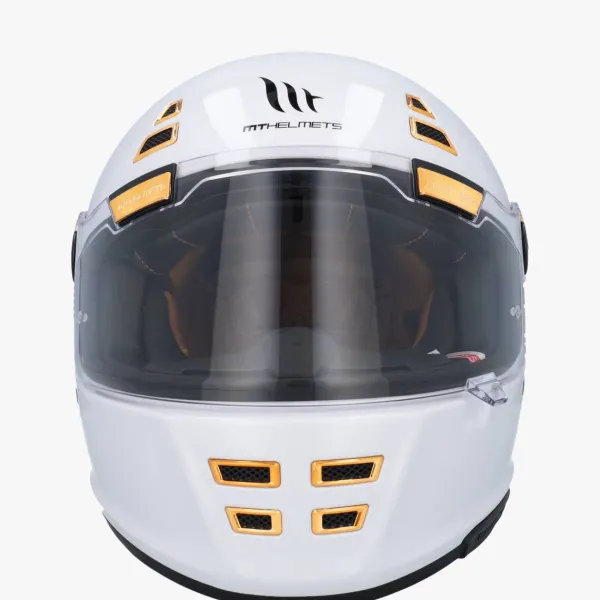 MT Jarama SV Glans Wit> Integraalhelmen|Race Helmen