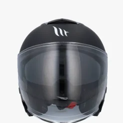 MT Jet Thunder 3 SV Matt Black> Jethelmen|Helmen Met Zonnevizier