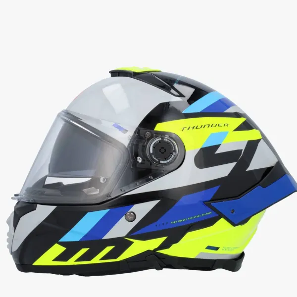 MT Thunder 4 SV Ergo Blue> Integraalhelmen|Helmen Met Zonnevizier