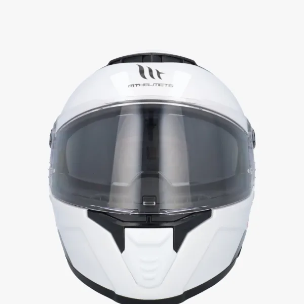 MT Thunder 4 SV Solid Wit> Integraalhelmen|Helmen Met Zonnevizier