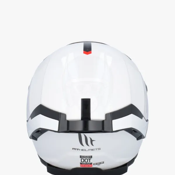 MT Thunder 4 SV Solid Wit> Integraalhelmen|Helmen Met Zonnevizier