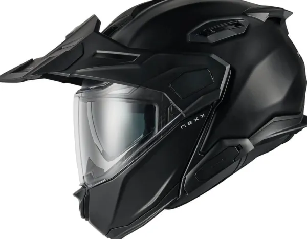 NEXX X.LIFECOUNTRY Plain Matt Black> Adventure Helmen|Systeemhelmen