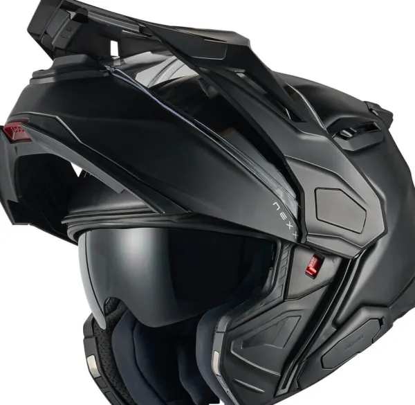 NEXX X.LIFECOUNTRY Plain Matt Black> Adventure Helmen|Systeemhelmen