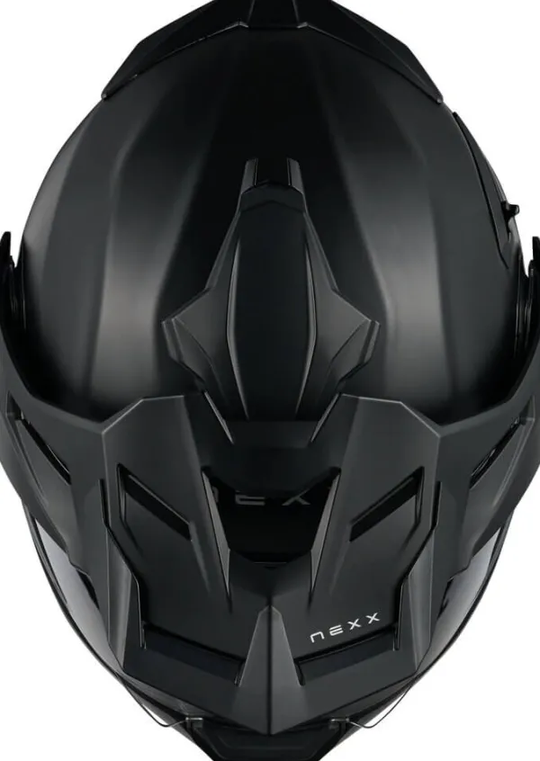NEXX X.LIFECOUNTRY Plain Matt Black> Adventure Helmen|Systeemhelmen