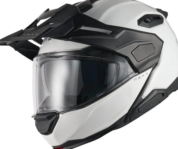 NEXX X.LIFECOUNTRY Plain White> Adventure Helmen|Systeemhelmen