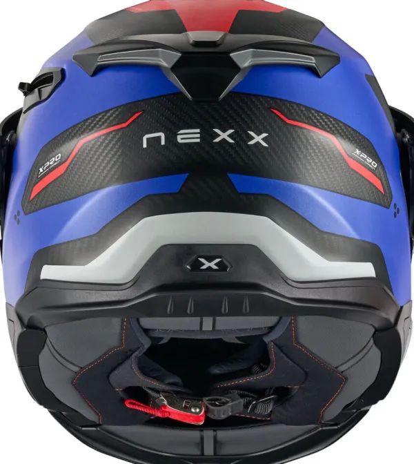 NEXX X.LIFECOUNTRY Terra Matt Blue/Red> Adventure Helmen|Systeemhelmen
