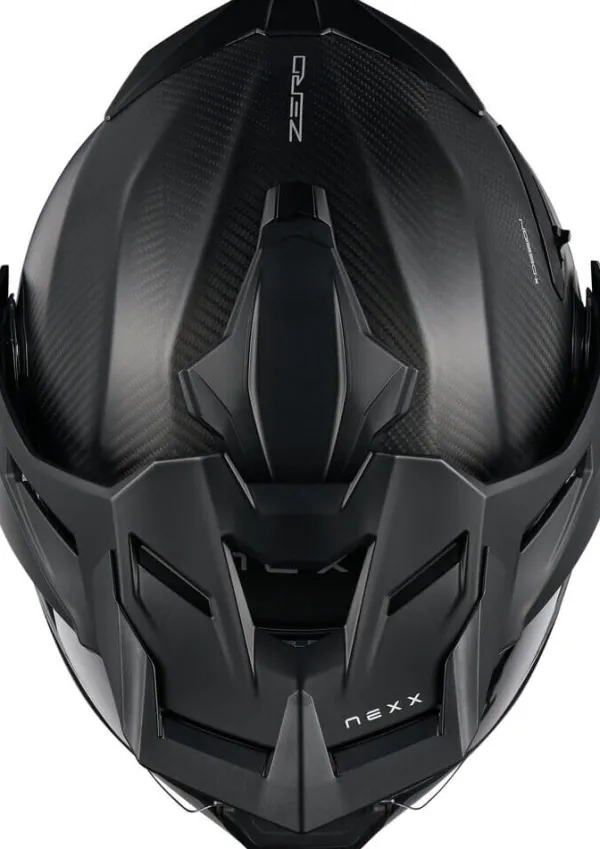 NEXX X.LIFECOUNTRY Zero Pro Matt Carbon> Adventure Helmen|Helmen Met Zonnevizier