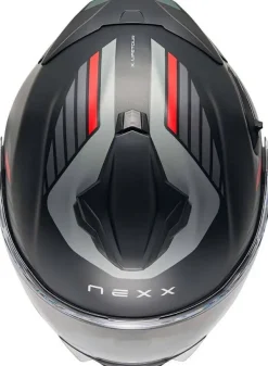 NEXX X.LIFETOUR Globe Matt Black/Red> Systeemhelmen|Helmen Met Zonnevizier