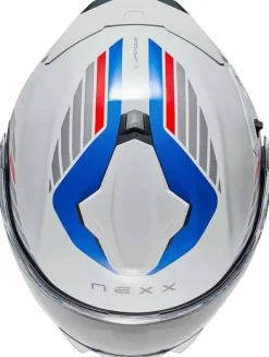 NEXX X.LIFETOUR Globe White/Blue> Systeemhelmen|Helmen Met Zonnevizier