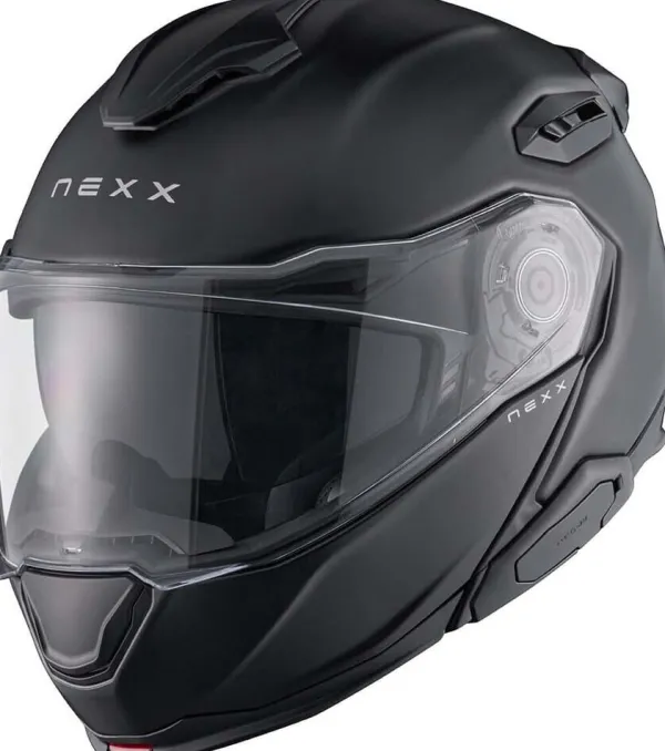 NEXX X.LIFETOUR Plain Matt Black> Systeemhelmen|Helmen Met Zonnevizier
