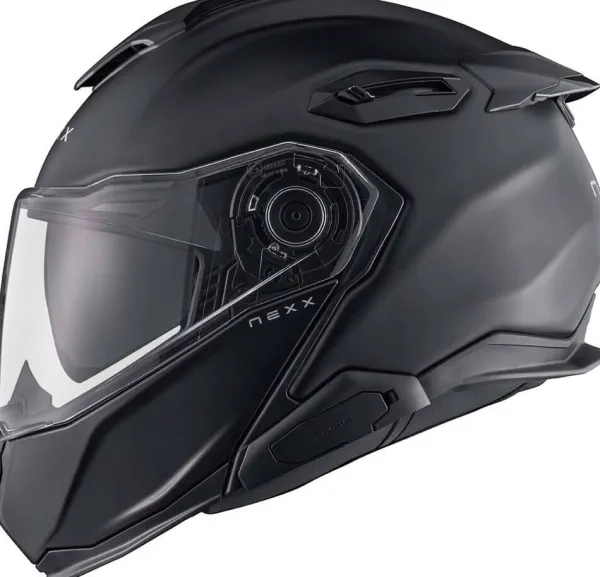 NEXX X.LIFETOUR Plain Matt Black> Systeemhelmen|Helmen Met Zonnevizier