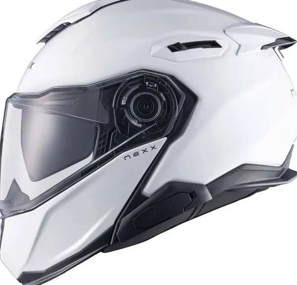 NEXX X.LIFETOUR Plain White> Systeemhelmen|Helmen Met Zonnevizier