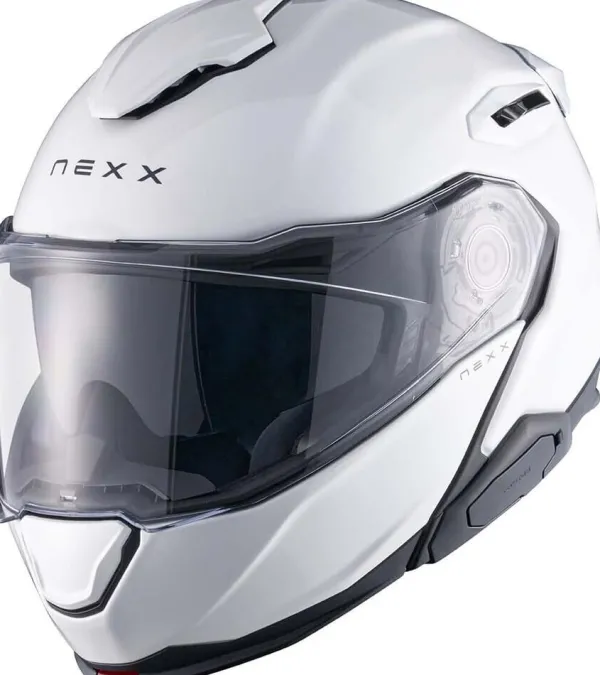 NEXX X.LIFETOUR Plain White> Systeemhelmen|Helmen Met Zonnevizier