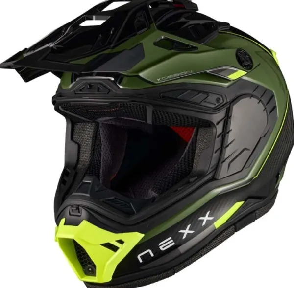 NEXX X.RALLY Raid Green/Neon Yellow> Integraalhelmen|Bluetooth Helmen