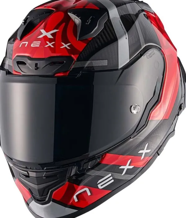 NEXX X.R3R Swirl Red> Integraalhelmen|Bluetooth Helmen