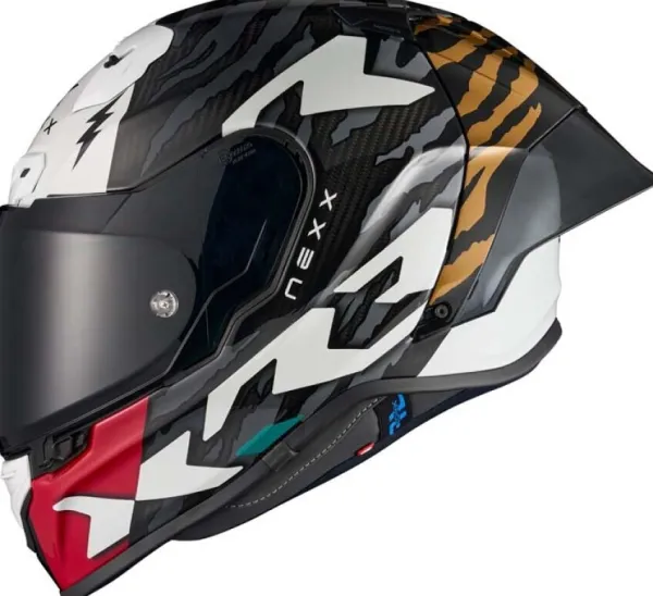NEXX X.R3R Ziger Grey/Gold> Integraalhelmen|Bluetooth Helmen