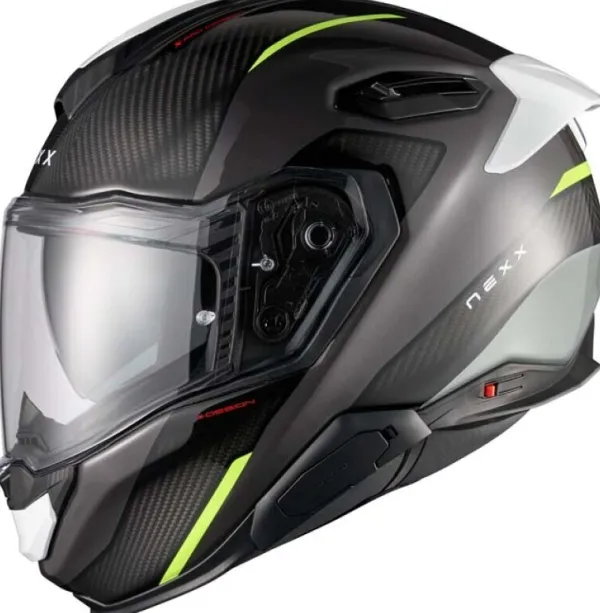 NEXX X.TR Rush Black/Neon Yellow> Integraalhelmen|Bluetooth Helmen