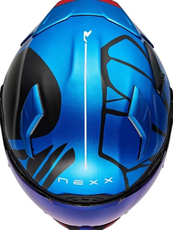 NEXX X.WST3 B-Side Matt Sky Blue> Adventure Helmen|Helmen Met Zonnevizier
