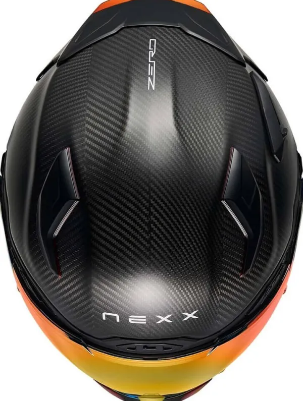 NEXX X.WST3 Zero Pro Matt Carbon/Red> Adventure Helmen|Helmen Met Zonnevizier