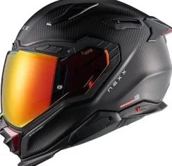 NEXX X.WST3 Zero Pro Matt Carbon/Red> Adventure Helmen|Helmen Met Zonnevizier