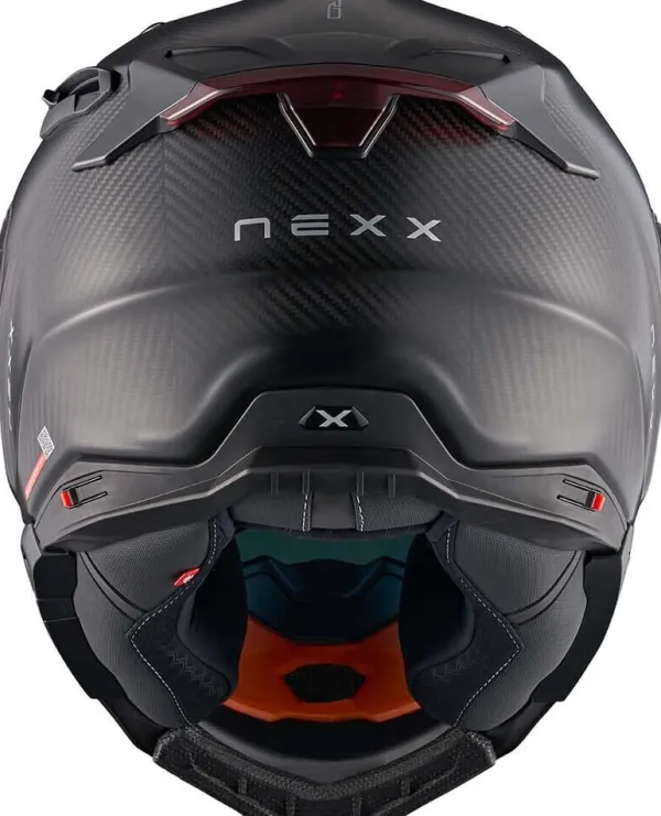 NEXX X.WST3 Zero Pro Matt Carbon/Red> Adventure Helmen|Helmen Met Zonnevizier