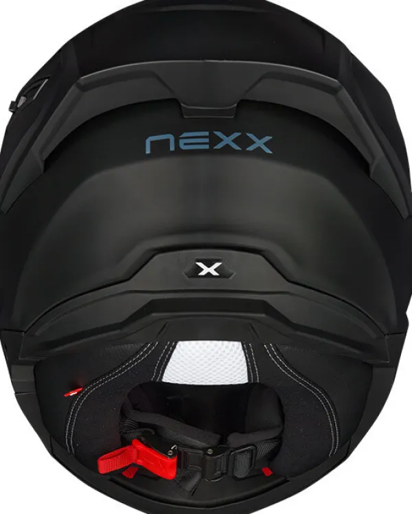 NEXX Y.100R Full Black Mat> Integraalhelmen|Helmen Met Zonnevizier