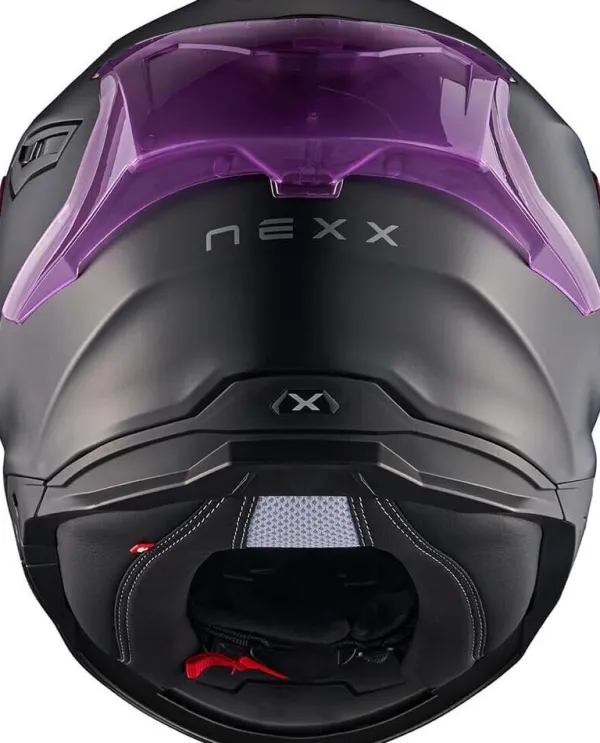 NEXX Y.100R Subsonic Matt Black/Pink> Integraalhelmen|Helmen Met Zonnevizier