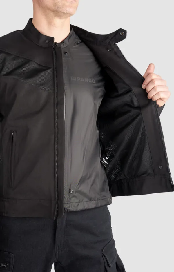 Pando Moto AIR Tate Jacket Black> Motorjassen