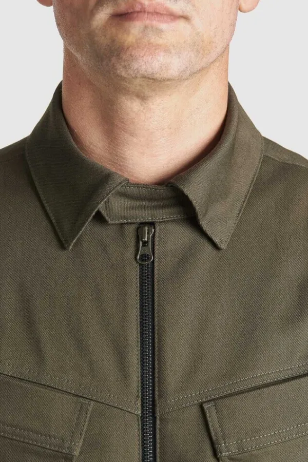 Pando Moto Capo Motorjas COR 02 Shirt Slim-Fit Cordura® Olive> Motorjassen
