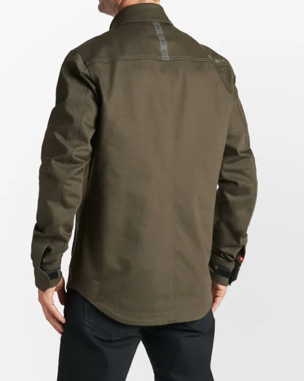 Pando Moto Capo Motorjas COR 02 Shirt Slim-Fit Cordura® Olive> Motorjassen